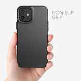 tech21 Evo Slim Phone Case for Apple iPhone 12 Mini 5G with 8 ft. Drop Protection, Charcoal Black