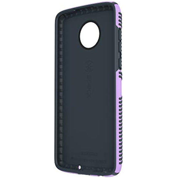 Speck Products Moto Z4 Next Gen Case, Presidio Grip, Jelly Purple/Charcoal Grey