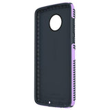 Speck Products Moto Z4 Next Gen Case, Presidio Grip, Jelly Purple/Charcoal Grey