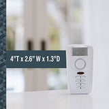 SABRE HS-MSA Loud dB Siren and 120 Degree Wide Angle Detection-DIY Easy Installation Wireless Motion Sensor Home Security Burglar Alarm, White