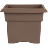 Bloem 57314CH Veranda Deck Box Planter, 14", Chocolate Brown