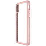 Speck iPhone XS Presidio Show Case, Show Off Your Phone and Stay Protected with IMPACTIUM 10-Feet Drop Protection, Clear/Rose Gold
