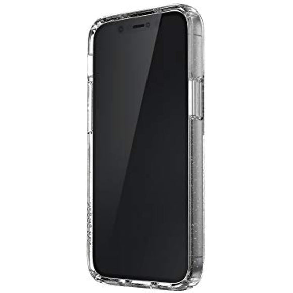 Speck Products Presidio Perfect-Clear + Glitter iPhone 12 Mini Case, Clear with Gold Glitter/Clear