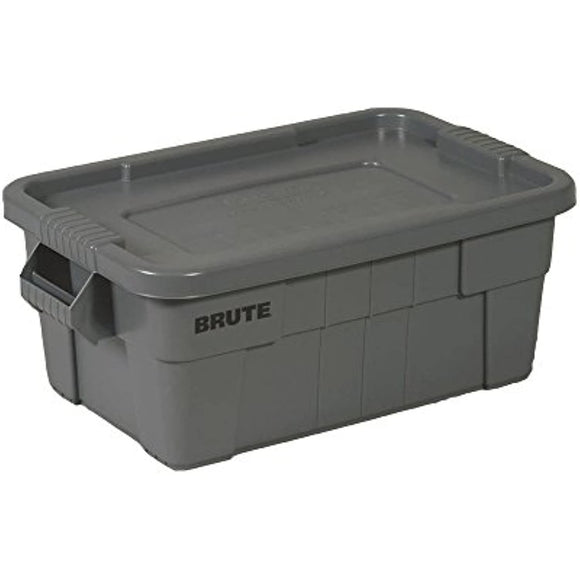 RUBBERMAID 1836781 Grey Tote 20GAL with Lid