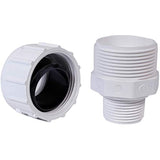 Midline Valve 587DB012 PVC Compression x Male Adapter Pipe Fitting; 1/2 in.; White Plastic