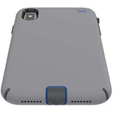 Speck Products Compatible Phone Case for Apple iPhone Xs Max, Presidio Sport Case, Gunmetal Grey/Cobalt Blue/Slate Grey