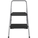 COSCO 11137PBL1E 2 Household Folding Step Stool, ANSI Type 3, 200 lb Weight Capacity, Platinum