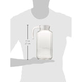 Luminarc Quadro 1.7-Liter (57.5 Ounce) Pitcher, Glass, 1, Clear