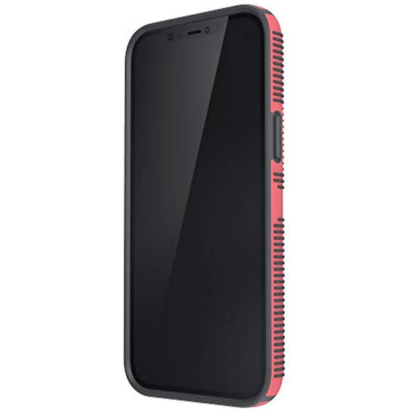 Speck Products CandyShell Pro Grip iPhone 12 Pro Max Case, Raspberry Kiss Red/Slate Grey (137609-9240)