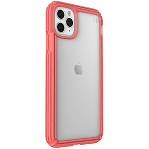 Speck Products Presidio V-Grip iPhone 11 PRO Max Case, Clear/Parrot Pink