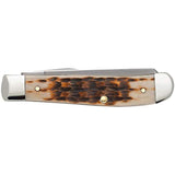 CASE XX WR Pocket Knife Amber Bone Mini Trapper Item #013 - (6207 SS) - Length Closed: 3 1/2 Inches …