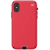 Speck Products Compatible Phone Case for Apple iPhone Xs/iPhone X, Presidio Sport Case, Heartrate Red/Sidewalk Grey/Black (117133-6685)