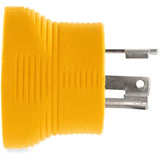 Camco Power Grip RV Generator Adapter | Features a Heavy-Duty 30 Amp Locking Male and Female Connection | Rated for 125 Volts / 3750 Watts (55333)