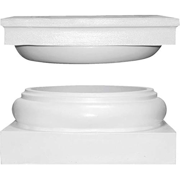 Crown Column Round Cap/Base Set - 1 Each