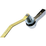 Universal Offset Decorative Front, Side, Corner, or Angle Mount Toilet Tank Flush Trip Lever Handle with Metal Nut, Fits Most Toilets (Chrome)
