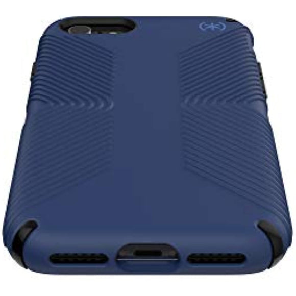 Speck Products Presidio2 Grip Case, Compatible with iPhone SE (2022)| iPhone SE (2020)| iPhone 8| iPhone 7, Coastal Blue/Black/Storm Grey