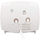 Equity by La Crosse 33100 Electric Silent Analog Alarm Clock with Lighted Dial, White