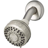 Waterpik TRS-529E Power Spray Shower Head 5-Modes 1.8 GPM, Brushed Nickel