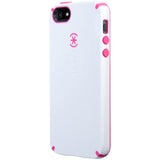 Speck Products CandyShell Case for iPhone SE, 5 & 5s - White/Raspberry Pink