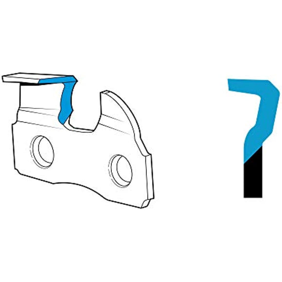 Oregon R34 AdvanceCut 8-Inch Replacement Chainsaw Chain, for Pole Saws & Chain Saw Tools, 8