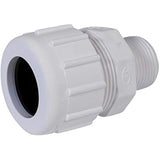 Midline Valve 587DB012 PVC Compression x Male Adapter Pipe Fitting; 1/2 in.; White Plastic