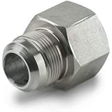 Flextron FTGF-38F38 Gas Connector Adapter Fitting with 3/8" Outer Diameter Flare Thread x 3/8" FIP, Uncoated, for Log & Space Connectors, Excellent Corrosion Resistance, Stainless Steel