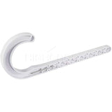 Highcraft PXJHNG034-10 PEX Support J-Hook Hanger with Nails for 3/4 in. Pipe, Rope, Cable Hard Plastic (10 Pack), White