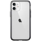 Speck Products Presidio Perfect-Clear Impact Geo iPhone 12 Mini Case, Clear/Black (138479-5905)