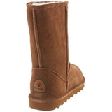 BEARPAW Women's Elle Short Hickory Size 8 | Women's Boot Classic Suede | Women's Slip On Boot | Comfortable Winter Boot