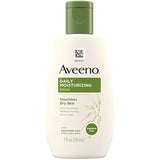 Aveeno Daily Moisturizing Body Lotion with Soothing Oat and Rich Emollients to Nourish Dry Skin, Fragrance-Free, 1 fl. oz (Pack of 36)