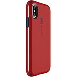 Speck Products CandyShell Cell Phone Case for iPhone XS/iPhone X - Dark Poppy Red/Deep Sea Blue