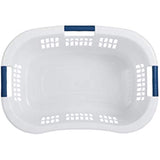 Rubbermaid Hip Hugger Laundry Basket, Standard, White, 1.86 cu ft
