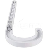 Highcraft PXJHNG034-10 PEX Support J-Hook Hanger with Nails for 3/4 in. Pipe, Rope, Cable Hard Plastic (10 Pack), White