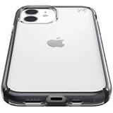 Speck Products Presidio Perfect-Clear Impact Geo iPhone iPhone 12, iPhone 12 Pro Case, Clear/Black (138491-5905)