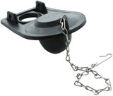 Side Mount Toilet Handle Replacement with 2 inch Universal Toilet Flapper Replacement and Chain (Chrome Side Mount)