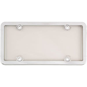 Bell Automotive 22-1-45602-8 Universal License Plate Frame with Clear Cover, Chrome
