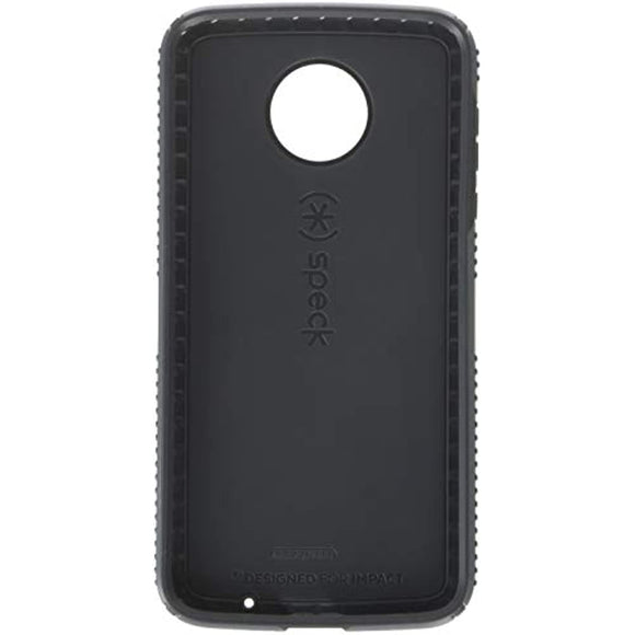 Speck Products Presidio Grip Cell Phone Case for Moto Z2 Force Edition, Graphite Grey/Charcoal Grey