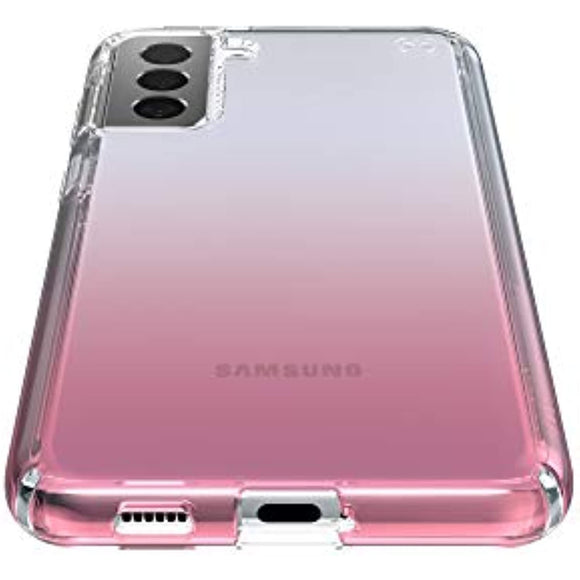 Speck Products Presidio Perfect Clear Ombre Samsung Galaxy S21+ 5G Case, Clear/Vintage Rose Fade