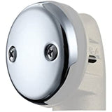 Universal Bathtub Drain Two Hole Overflow Faceplate with SS304 Screws Bathtub Overflow (Chrome Plate)