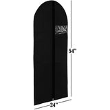 Fabric Garment Bag - Protect Your Clothing While Traveling and Dust Free While Hanging in Your Closet. These Garment Bags are Ideal for Coats, Suits, Dresses or Gowns - Set of 2 (24 X 54 Inches)