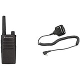 Motorola RMU2040 On-Site 4 Channel UHF Rugged Two-Way Business Radio (Black) & Vertex Standard Motorola HKLN4606 Remote Speaker Microphone
