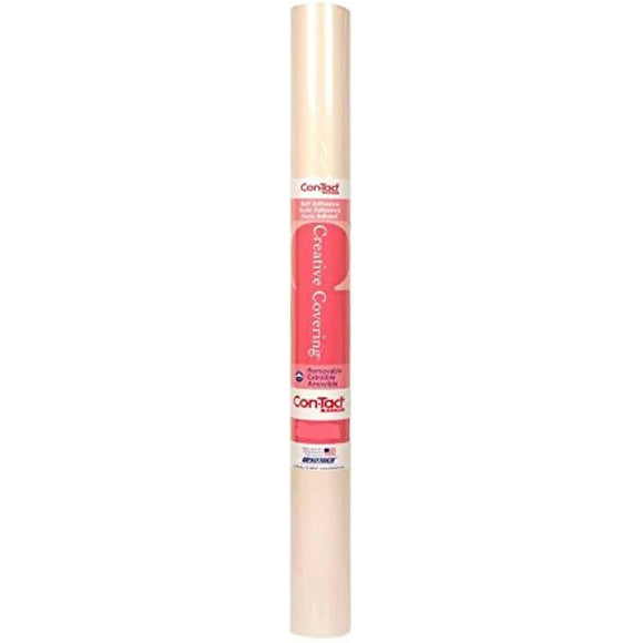 Con-Tact Brand Creative Covering Self-Adhesive Vinyl Drawer and Shelf Liner, 18'' x 9', Almond