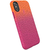 Speck Products iPhone XS/iPhone X Case, CandyShell Fit, Pumpkin Orange Ombre Berry Pink