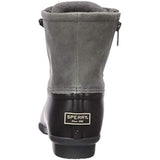 Sperry womens Saltwater Boots, Black/Grey, 9.5 US
