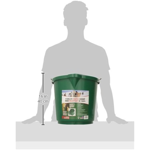Farm Innovators 5-Gallon Flat-Back Heated Bucket (Additional Sizes and Styles Available)