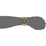 Invicta Mens Pro Diver Scuba Swiss Chronograph Black Dial 18k Gold Plated Watch 80074