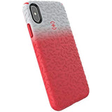 Speck Products CandyShell Fit iPhone Xs Max Case, Dolphin Grey Ombre Mercury Red/Mercury Red