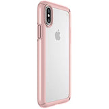 Speck iPhone XS Presidio Show Case, Show Off Your Phone and Stay Protected with IMPACTIUM 10-Feet Drop Protection, Clear/Rose Gold