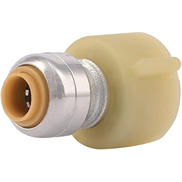 SharkBite 1/4 Inch x 7/8 Inch Ballcock Toilet Reducing Connector, Push To Connect, PEX Pipe, Copper, CPVC, PE-RT, HDPE, U3531LFA