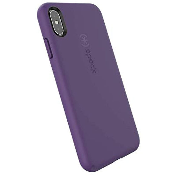 Speck Products CandyShell Fit iPhone Xs Max Case, Pennant Purple/Pennant Purple